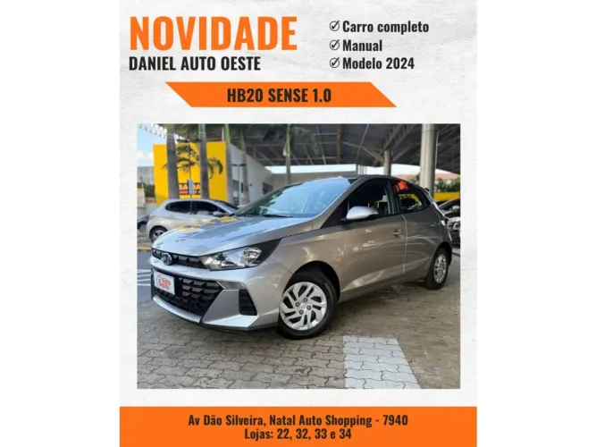 Hyundai HB20 Sense 1.0 Flex 12V MEC 2024