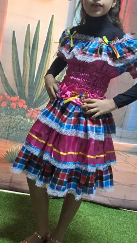 Vestido Quadrilha - Festa Junina