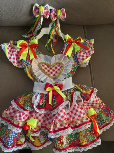 Vestido São João bebê