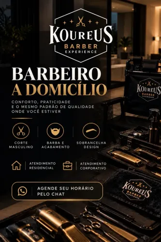 Barbeiro a domicílio e corporativo