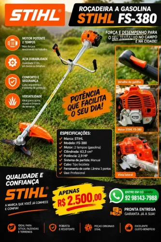Roçadeira a Gasolina STIHL FS-380