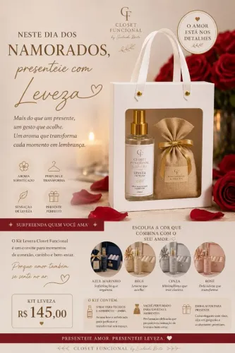 Kit para presente,closet funcional 