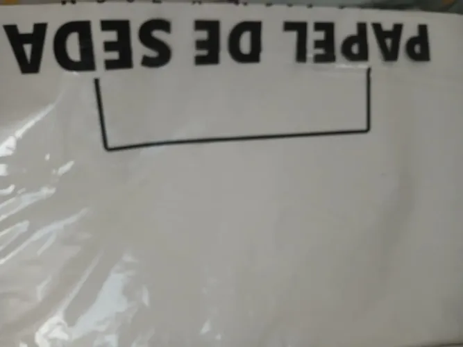 Papel seda branco 100 unidades