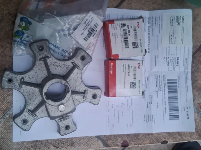 Vendo 2 rolamentos e suporte do sexto para máquina de lavar roupas Brastemp.Bwl11eBwl09.