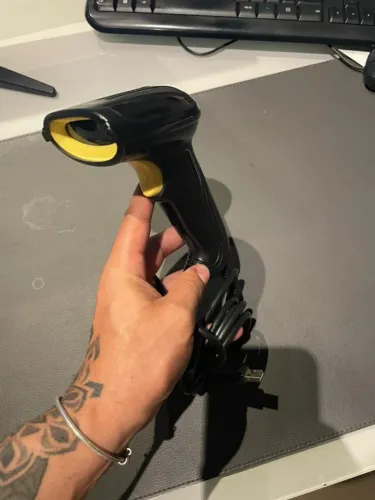LEITOR DE CÓDIGO DE BARRAS MULTILASER COM SUPORTE