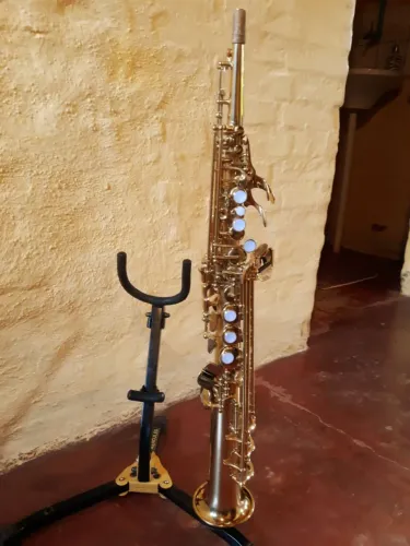 Saxofone Soprano Yamaha YSS 475 Tudel Fixo