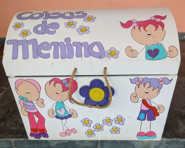 Baú artesanal organizador