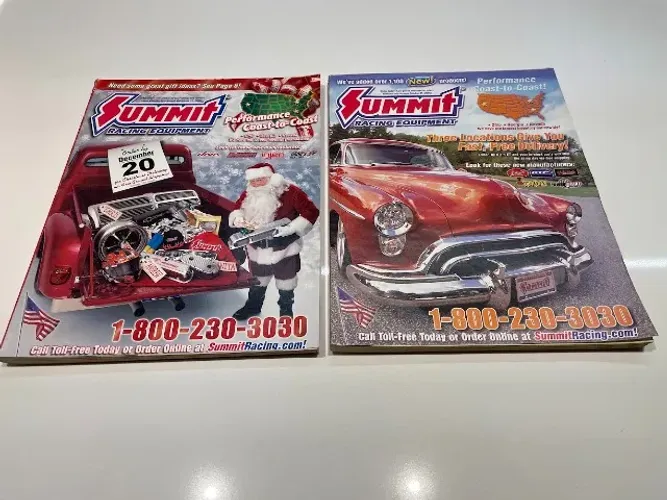 Catálogo Revista Summit Racing com pôster