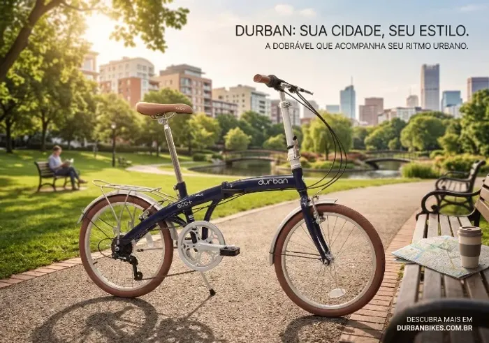 Bicicleta Dobrável Eco 6 Vel C/ Descanso Lateral Cor Azul