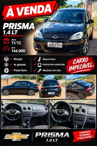Chevrolet Prisma Sed. Maxx/ LT 1.4 8V Econof. 4P 2011