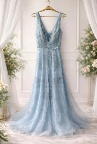 Vestido festa madrinha / debutante azul
