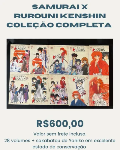 Samurai X (Rurouni Kenshin) coleção completa