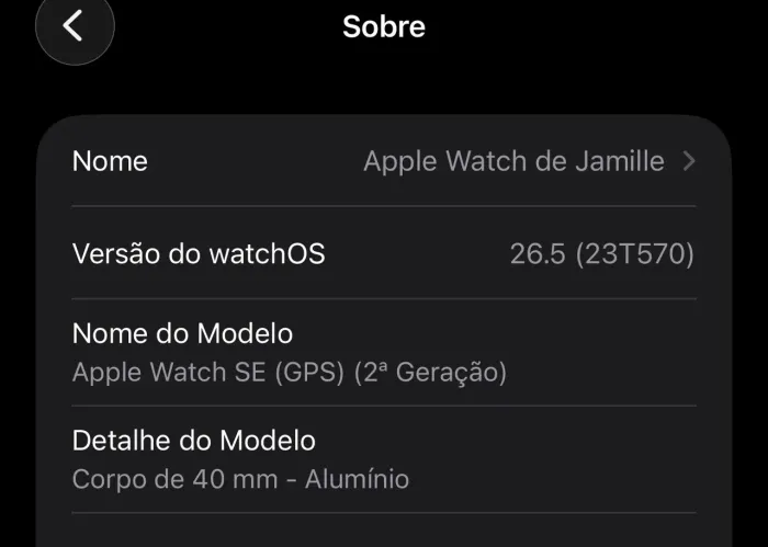 Apple Watch SE 2 geração 40mm