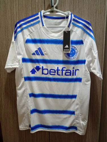 Camisa do Cruzeiro 2025 branca tamanho P original na tag