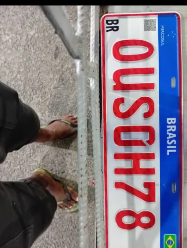 Placas, cinzas , vermelha, todos modelos 