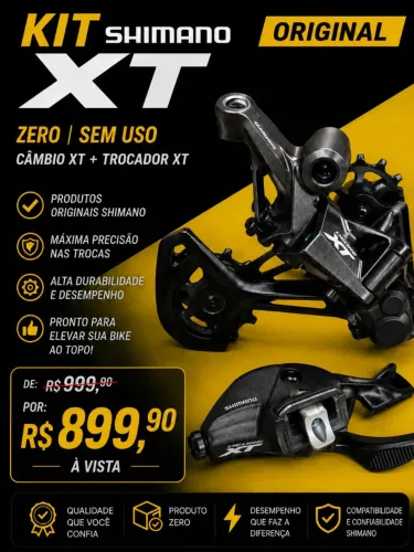 Kit com câmbio + trocador shimano XT m8100...novos sem uso