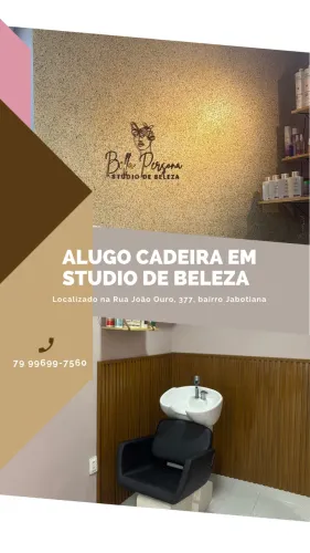 Aluguel de cadeira para profissional da beleza 