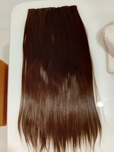 Cabelo orgânico tic-tac castanho médio 