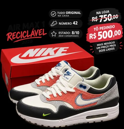 Nike Air Max 1 reciclável
