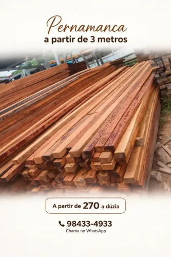 Madeira em geral para sua obra