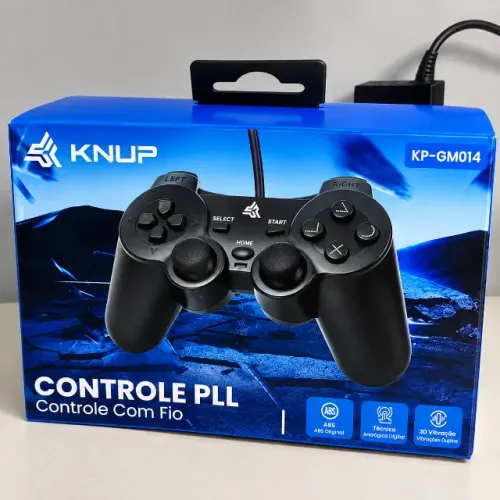 Controle PS2 Com Fio - Novo!