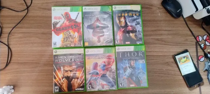 Lote jogos XBOX 360 - Marvel 