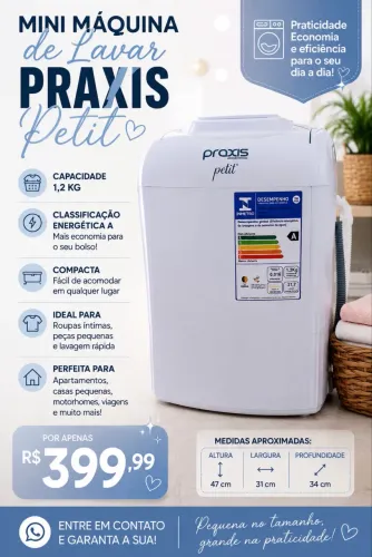 Linda mini máquina de lavar roupas!