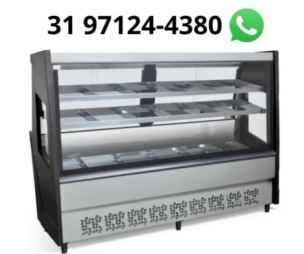 Balcão Avícola 2M Preto Polar 220V