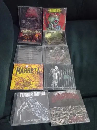 Lote 10 CDs novos lacrados metal pesado death Hardcore grind crust