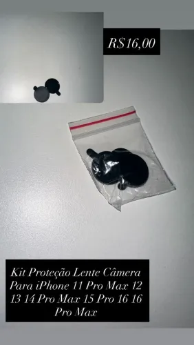 Kit proteção de câmera apple (compatível com 14 pro max e outros)