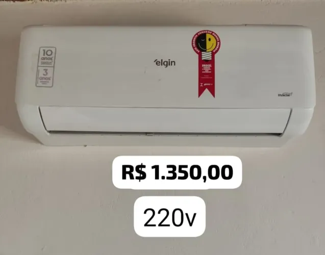 Ar condicionado 9000 BTUs semi-novo Elgin inverter