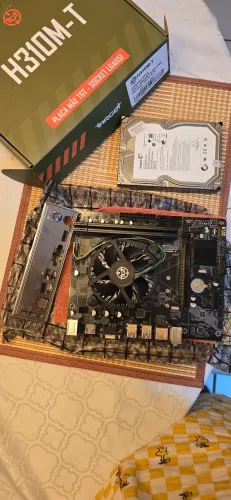 Kit Upgrade, Intel i5-8500, placa mãe H310M + 16gbDDR4 + HD Seagate Barracuda  1Tb
