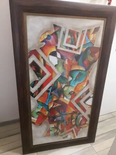 Quadro Decorativo Horizontal 140 X 80 Kandinsky Arte Abstrata Moderna