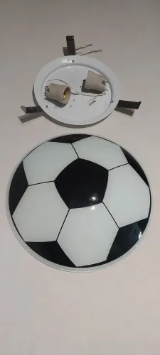 Luminária Paflon Bola Futebol Infantil
