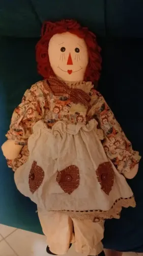 Boneca De Pano Raggedy Ann Farm Annabelle Anos 80 Importada