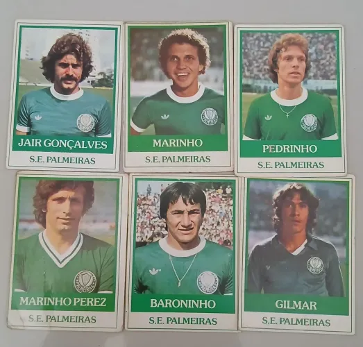 Cards Ping Pong Futebol Cards de 1970.