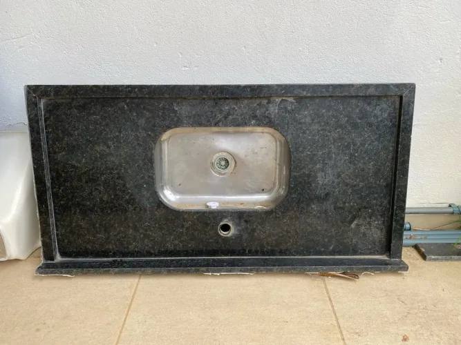 Pia de mármore 120x60