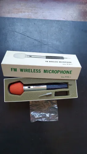 Microfone sem fio FM Evadin WM-8