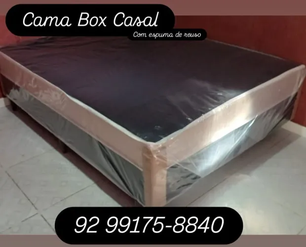 Cama Box Casal.... Entregamos em toda Msnaus