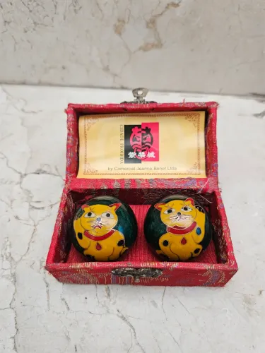 Conjunto Decorativo Chinês - Gatos da Sorte (Cidade Proibida)
