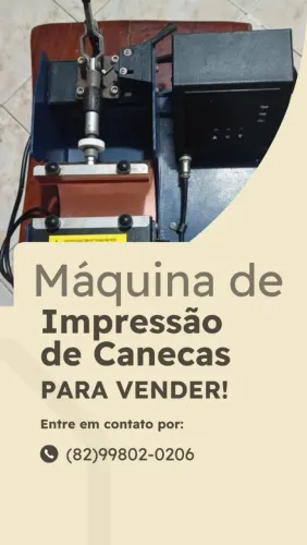 Máquina impressão de canecas