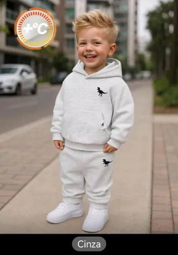 Conjunto Moleton infantil masculino inverno 
