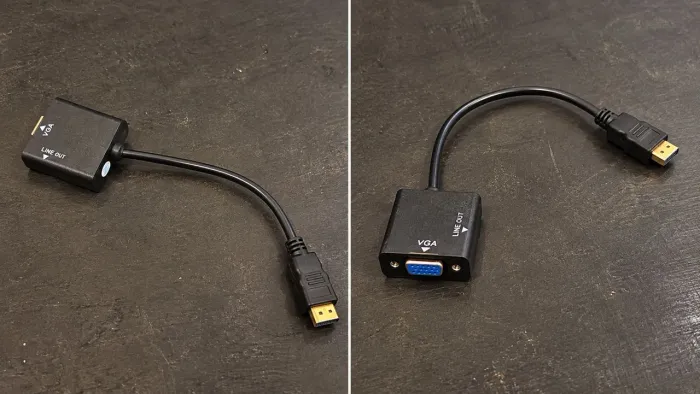 Adaptador Conversor HDMI para VGA com Saída de Áudio