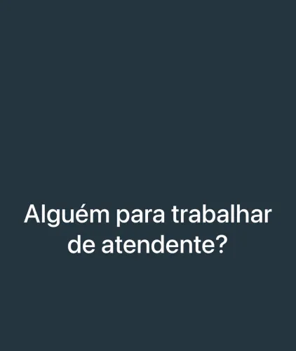 Vaga de atendente