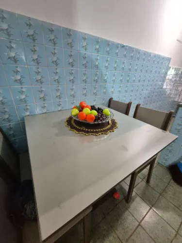 Mesa tampo de vidro