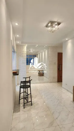 Apartamento 2 dormitórios para locação | Pacote R$ 3.200 | Marapé Santos | Ótimo custo-be