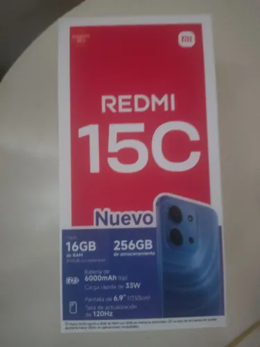 Smartphone Xiaomi Redmi 15C 16GB RAM 256GB Midnight Black