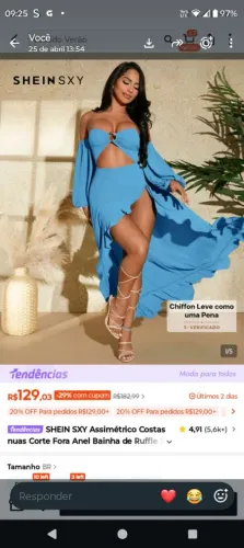 Vestido shein