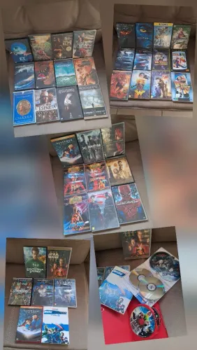 Lote DVDs 51 Filmes de Super Heróis e Vilões