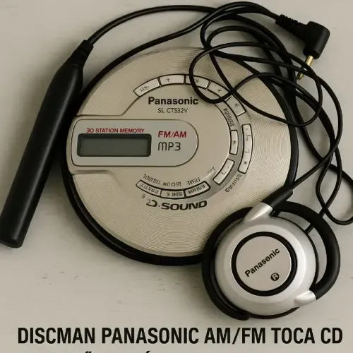 Vintage Discman Panasonic Slct582v Am/fm Cd/mp3 (Usado)